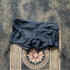 NWT black bathing suit shorts // sz XXL